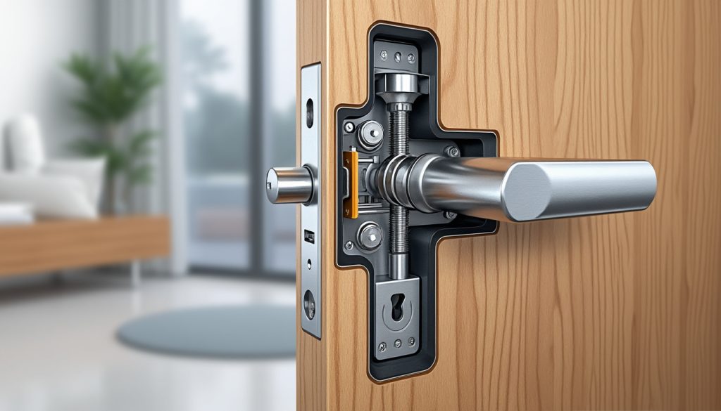 découvrez le fonctionnement d'une poignée de porte d'entrée à relevage, ses mécanismes et avantages pour sécuriser et faciliter l'ouverture de votre porte.