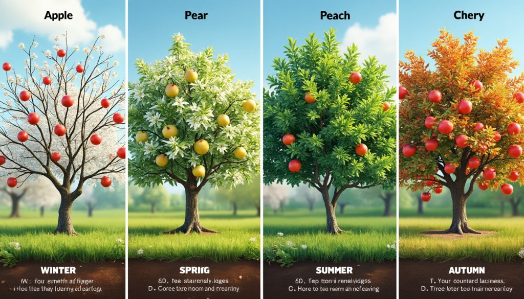 découvrez le calendrier des tailles des arbres fruitiers et apprenez quand et comment tailler vos arbres pour garantir une récolte abondante et de qualité tout au long de l'année.